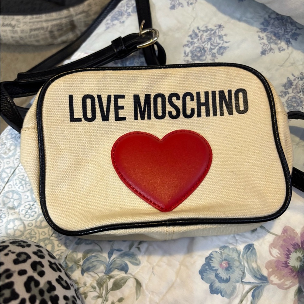 Vintage Love Moschino Bag with Red Heart
